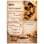 Poster personnalisé enfant – Une lettre de Jésus pour ton enfant 🤍 - Faith, Love and Grace