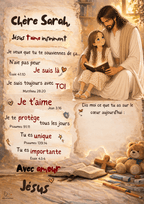 Poster personnalisé enfant – Une lettre de Jésus pour ton enfant 🤍 - Faith, Love and Grace