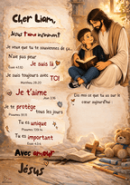 Poster personnalisé enfant – Une lettre de Jésus pour ton enfant 🤍 - Faith, Love and Grace