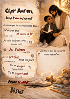 Poster personnalisé enfant – Une lettre de Jésus pour ton enfant 🤍 - Faith, Love and Grace