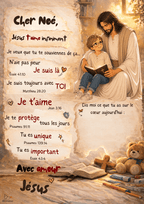 Poster personnalisé enfant – Une lettre de Jésus pour ton enfant 🤍 - Faith, Love and Grace
