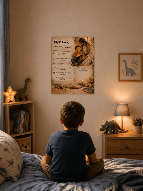 Poster personnalisé enfant – Une lettre de Jésus pour ton enfant 🤍 - Faith, Love and Grace
